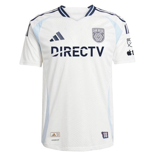 Hirving Lozano San Diego FC adidas 2025 Woven Into One Authentic Player Jersey - White
