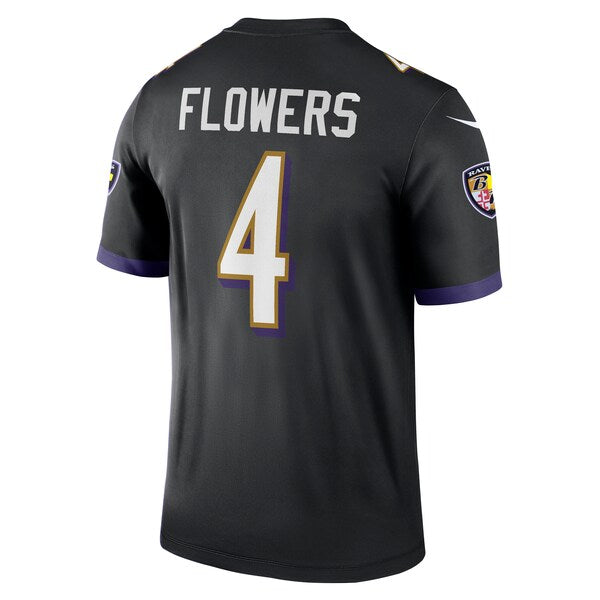 Zay Flowers Baltimore Ravens Nike Alternate Legend Jersey - Black