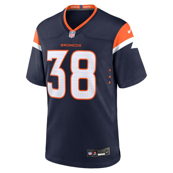 Jaleel McLaughlin Denver Broncos Nike Alternate Game Jersey -  Navy/White/Orange