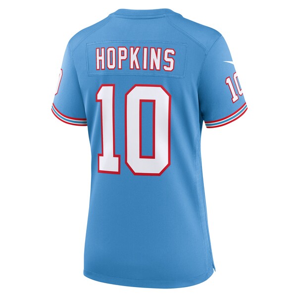 DeAndre Hopkins Tennessee Titans Nike Women's Oilers Throwback Player Game Jersey - Light Blue/Navy