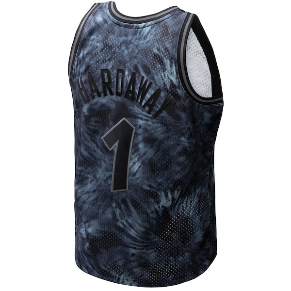 Penny Hardaway Orlando Magic Hardwood Classics 1984/85 Tie-Dye Swingman Jersey - Black