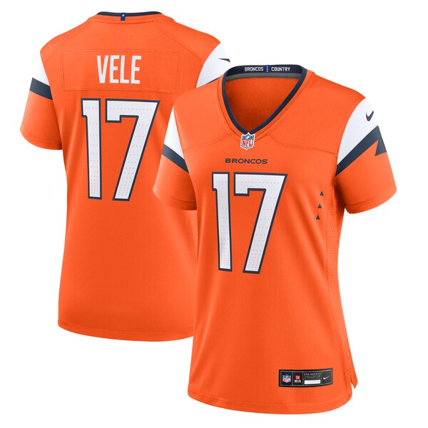 Devaughn Vele Denver Broncos Nike Women's Team Game Jersey -  Orange