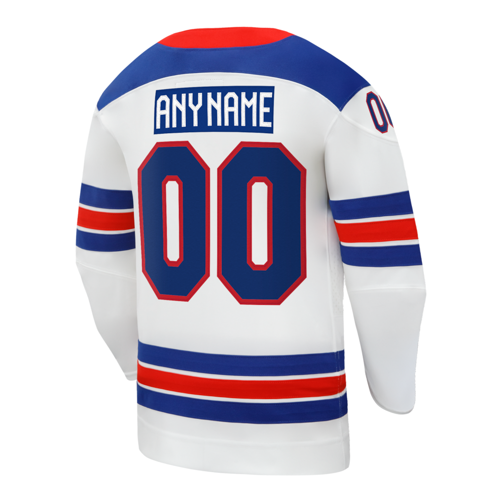 USA Hockey Nike White 2026 Away Replica Custom Jersey