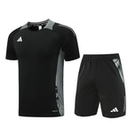 Adidas Short Sleeve Training Jersey Set - AD08- Black