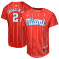 Jazz Chisholm Jr. Miami Marlins Nike Youth City Connect Limited Player Jersey - Red