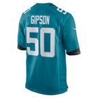 Trevis Gipson Jacksonville Jaguars Nike Team Game Jersey -  Teal
