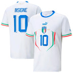 Lorenzo Insigne Italy National Team Puma Youth 2022/23 Away Replica Player Jersey - White