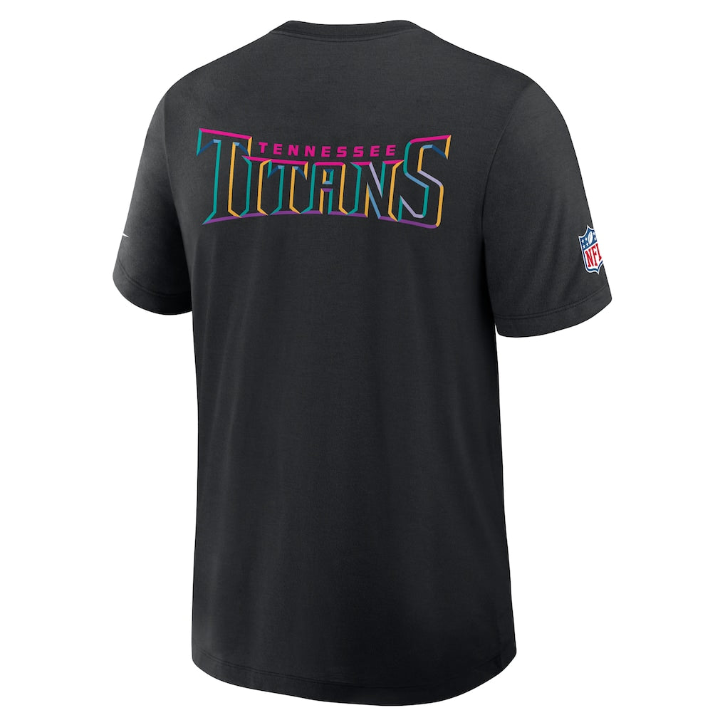 Tennessee Titans Nike 2025 NFL Crucial Catch Tri-Blend Dri-FIT T-Shirt - Black