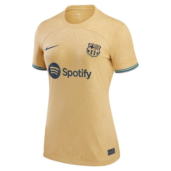 Robert Lewandowski Barcelona Nike Women's 2022/23 Away Replica Player Jersey - Gold