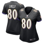 Isaiah Likely Baltimore Ravens Nike Women's Alternate Game Jersey - Black/Purple