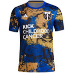 Portland Timbers adidas 2024 MLS Works Kick Childhood Cancer x Marvel Pre-Match Top - Royal