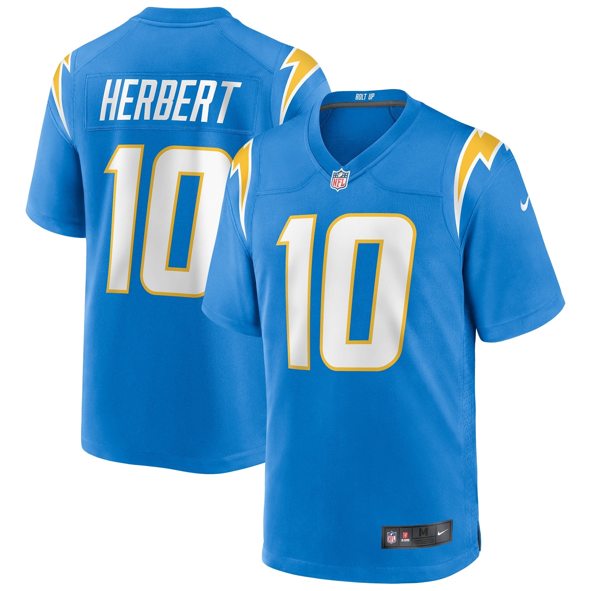 Justin Herbert Los Angeles Chargers Nike Alternate Super Chargers Game Player Jersey - Navy/Powder Blue/Gold
