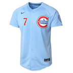 Dansby Swanson Chicago Cubs Nike Youth 2nd Alternate Limited Player Jersey - Baby Blue