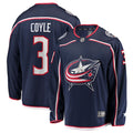 Charlie Coyle Columbus Blue Jackets  Home Breakaway Jersey - Navy