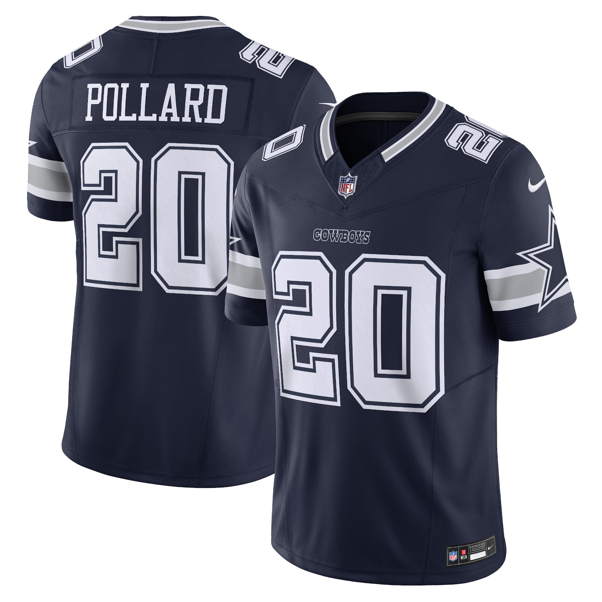 Tony Pollard Dallas Cowboys Nike Vapor F.U.S.E. Limited Jersey - White/Navy