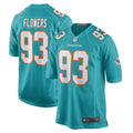 Trey Flowers Miami Dolphins Nike Game Player Jersey - Aqua