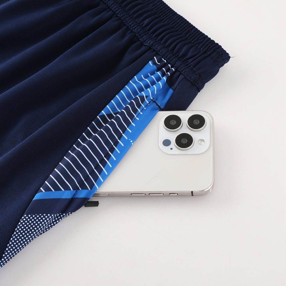 Adidas Short Sleeve Training Jersey Set - AD08- Black/Blue