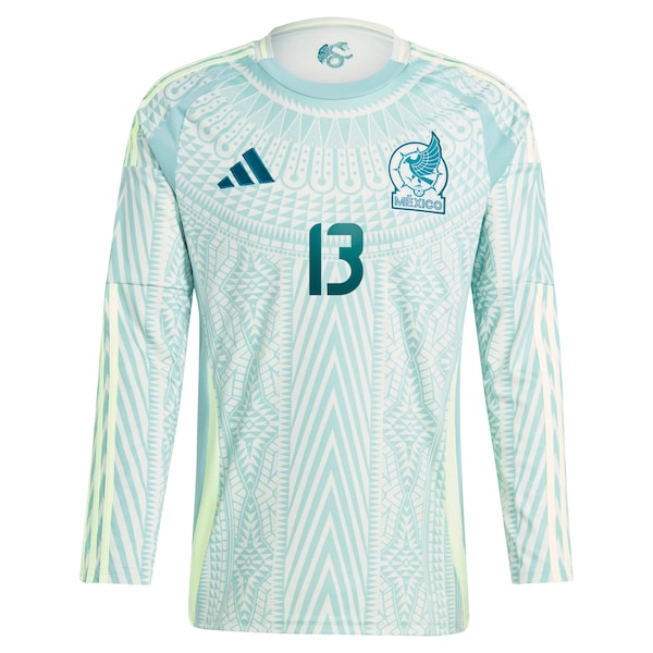 Guillermo Ochoa Mexico National Team adidas 2024 Away Replica Player Long Sleeve Jersey - Green/Burgundy
