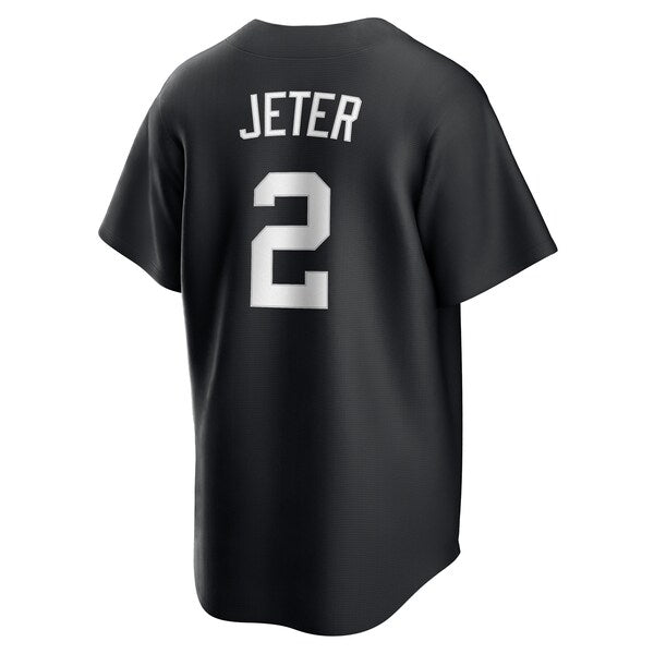 Derek Jeter New York Yankees Nike Lights Out Replica Player Jersey - Black