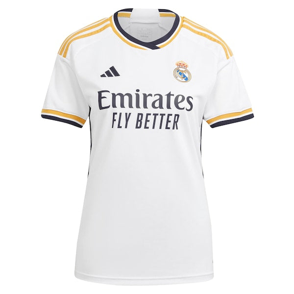Eduardo Camavinga Los Merengues adidas Women's 2023/24 Home Replica Jersey - White/Navy