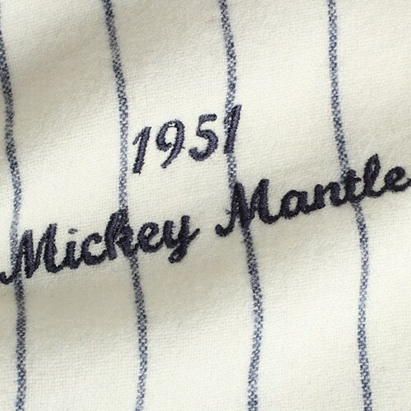 Mickey Mantle New York Yankees  1951 Cooperstown Collection Authentic Jersey - Cream