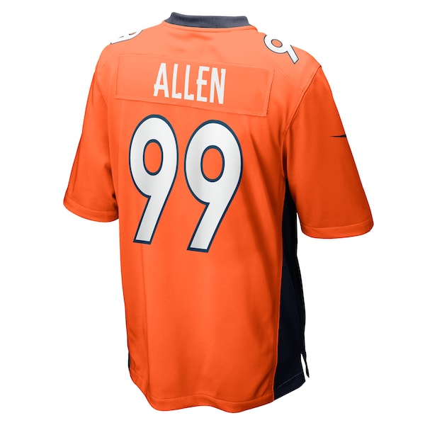 Zach Allen Denver Broncos Nike Game Player Jersey - Orange