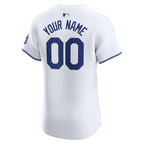 Kansas City Royals Nike Home Elite Custom Jersey - White