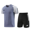 Adidas Short Sleeve Training Jersey Set - AD03- Light Gray