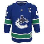 Quinn Hughes Vancouver Canucks Youth Alternate Replica Player Jersey - Blue