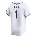Tampa Bay Rays Nike #1 Dad Home Limited Jersey - White
