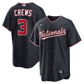 Dylan Crews Washington Nationals Nike Alternate Replica Jersey - Navy/White