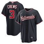 Dylan Crews Washington Nationals Nike Alternate Replica Jersey - Navy/White
