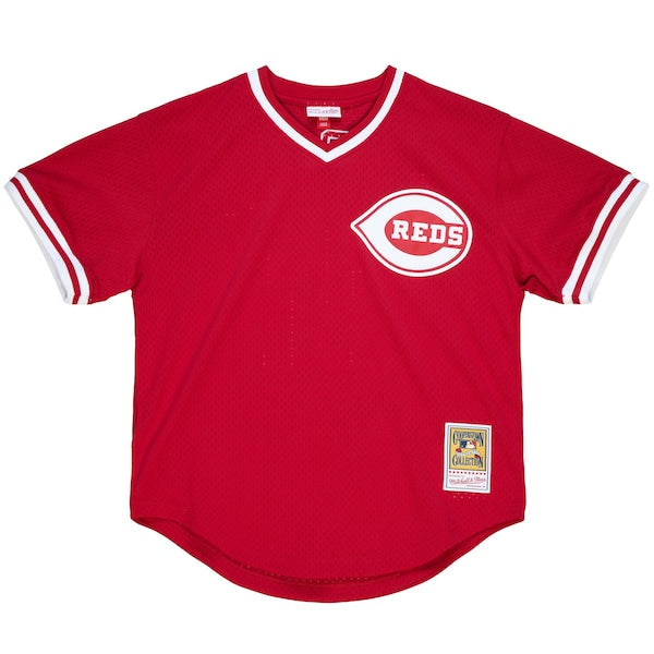 Barry Larkin Cincinnati Reds Youth Cooperstown Collection Mesh Batting Practice Jersey - Red