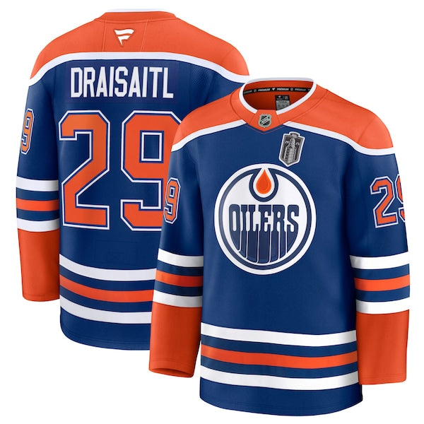 Leon Draisaitl Edmonton Oilers  2025 Stanley Cup Final Home Premium Jersey - Royal