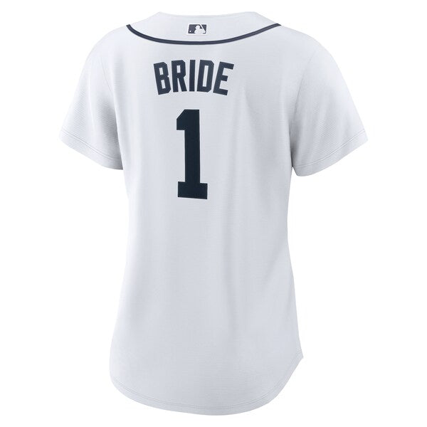 Detroit Tigers Nike Women's #1 Bride Home Replica Jersey - White
