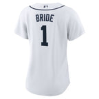Detroit Tigers Nike Women's #1 Bride Home Replica Jersey - White