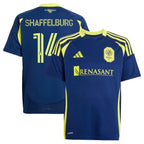 Jacob Shaffelburg Nashville SC adidas Youth 2025 The Heart of Nashville Kit Replica Player Jersey - Navy
