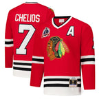 Chris Chelios Chicago Blackhawks 1991-92 Power Play Jersey - Red