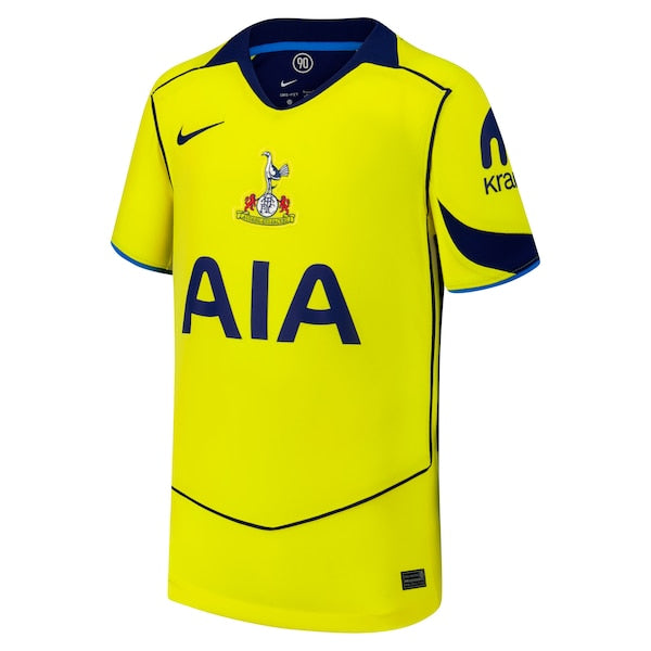 Tottenham Hotspur Nike Youth 2025/26 Third Replica Jersey - Yellow/White