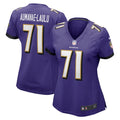 Malaesala Aumavae-Laulu Baltimore Ravens Nike Women's  Game Jersey -  Purple