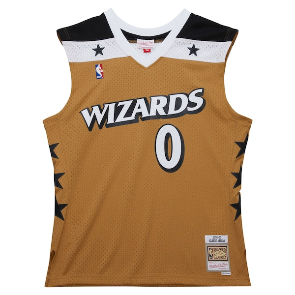 Gilbert Arenas Washington Wizards  2006/07 Hardwood Classics Swingman Jersey - Gold