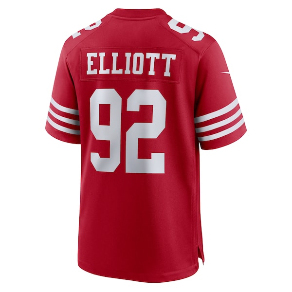 Jordan Elliott San Francisco 49ers Nike Team Game Jersey -  Scarlet