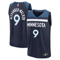 Nickeil Alexander-Walker Minnesota Timberwolves  Fast Break Replica Player Jersey - Icon Edition - Navy