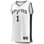 Victor Wembanyama San Antonio Spurs  Youth Fast Break Replica Player Jersey - Association Edition - White/Black