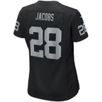 Josh Jacobs Las Vegas Raiders Nike Women's Game Player Jersey - Black/White