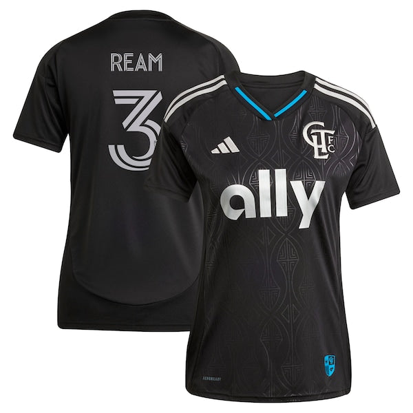 Tim Ream Charlotte FC adidas Women's 2025 Fortress Kit Replica Player Jersey - Black