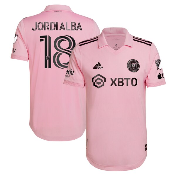 Jordi Alba Ramos Inter Miami CF adidas 2024 The Heart Beat Kit Authentic Player Jersey - Pink