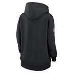 New York Giants Nike Women's 2024 NFL Crucial Catch Club Pullover Hoodie - Black