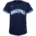 Seiya Suzuki Chicago Cubs Nike Preschool City Connect Script Replica Player Jersey - Navy