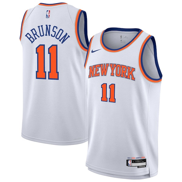 Jalen Brunson New York Knicks Nike Youth Association Swingman Jersey - White